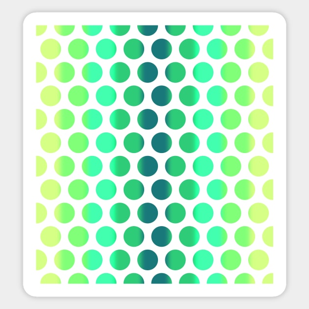 Colorful Polka Dots Sticker by StudioGrafiikka